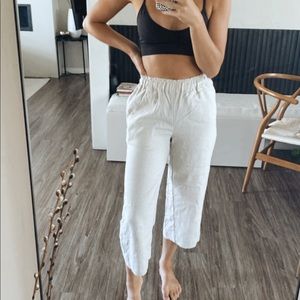 Abercrombie and Fitch linen crop pants